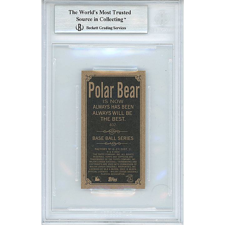 Hee Seop Choi Signed Chicago Cubs 2002 Topps 206 Polar Bear Baseball Card Beckett Slab