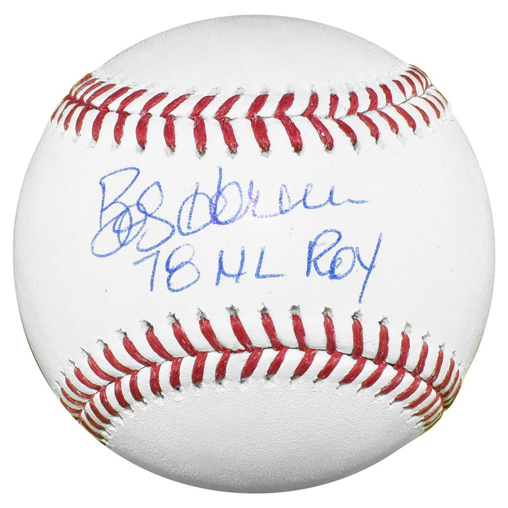 Bob Horner Signed 78 NL ROY Inscription Rawlings Official Major League Baseball (JSA)