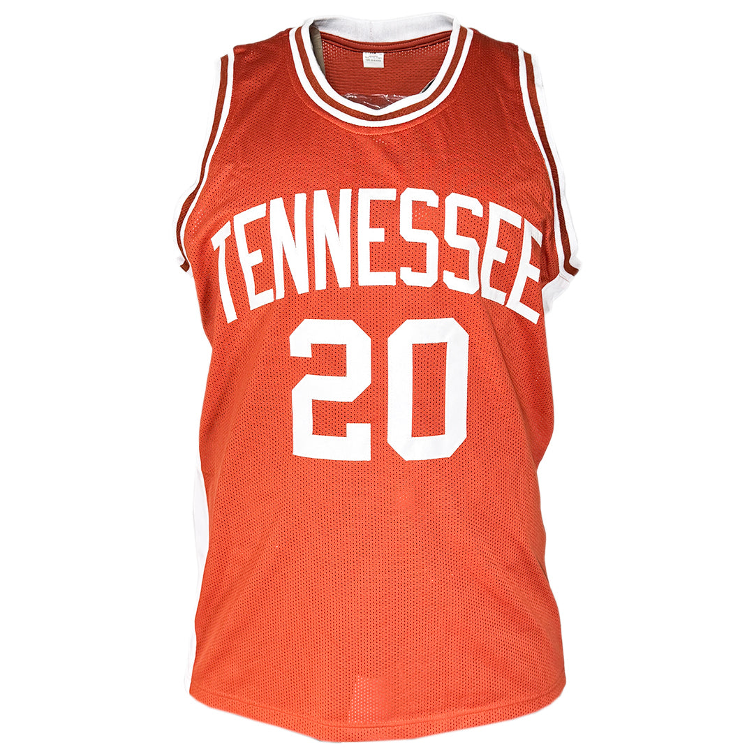 Alan Houston Signed Tennessee College Orange Basketball Jersey (Beckett)