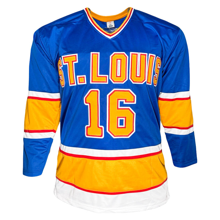 Brett Hull Signed St. Louis Blue Hockey Jersey (JSA)