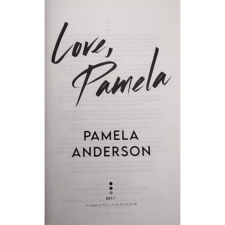 Pamela Anderson Signed Love Pamela 1st Edition HC Book Beckett Authentic Autograph COA