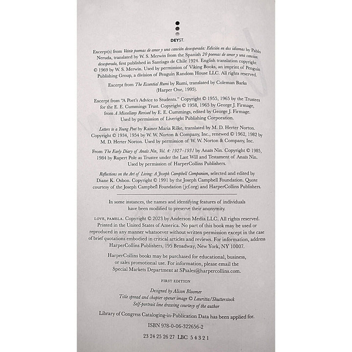 Pamela Anderson Signed Love Pamela 1st Edition HC Book Beckett Authentic Autograph COA