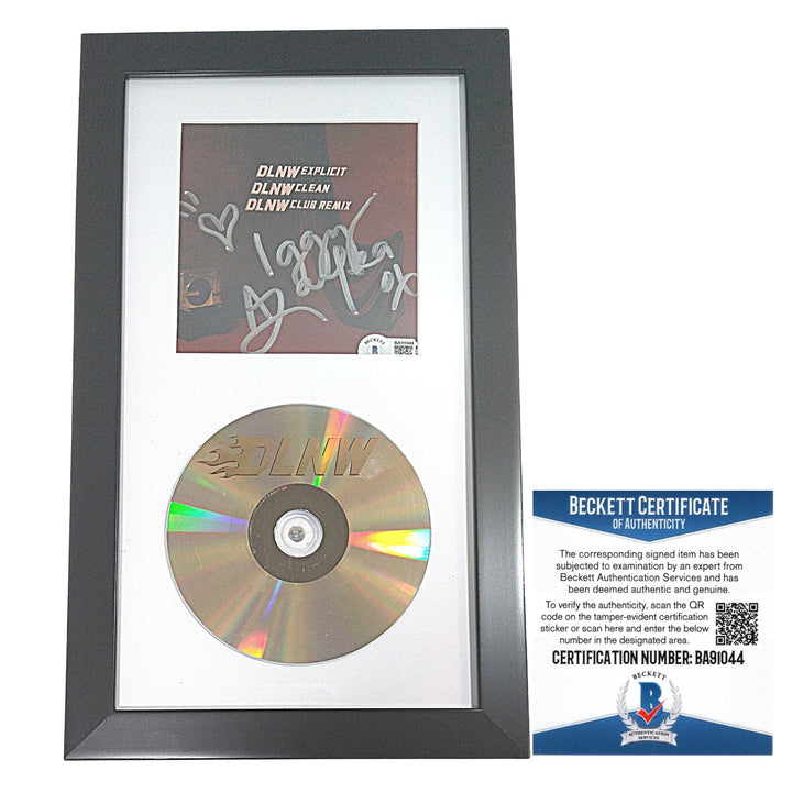 Iggy Azalea Signed DLNW Compact Disc Booklet Framed CD Beckett Authentic Auto COA