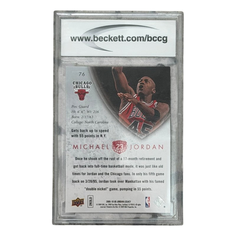 Michael Jordan Chicago Bulls 2009-10 Upper Deck MJ Legacy Collection Gold #76 Card BCCG 10