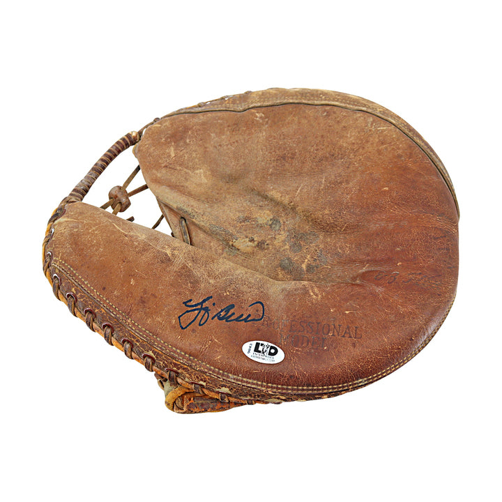 Yogi Berra New York Yankees Autographed Vintage Catchers Mitt (JSA COA)