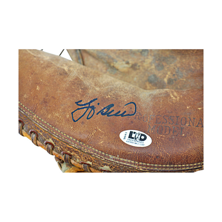 Yogi Berra New York Yankees Autographed Vintage Catchers Mitt (JSA COA)