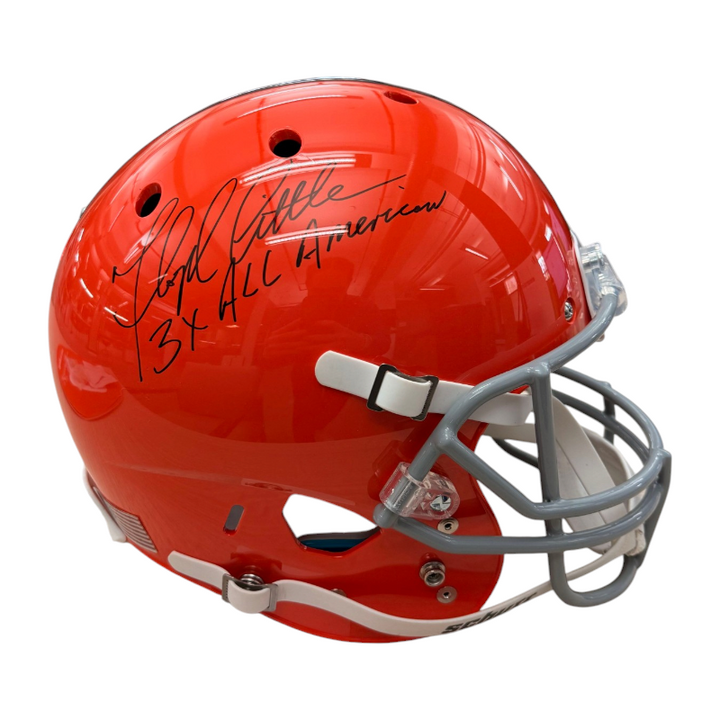 Floyd Little Syracuse University Autographed Inscribed 3x All American Replica Schutt Helmet (JSA COA)
