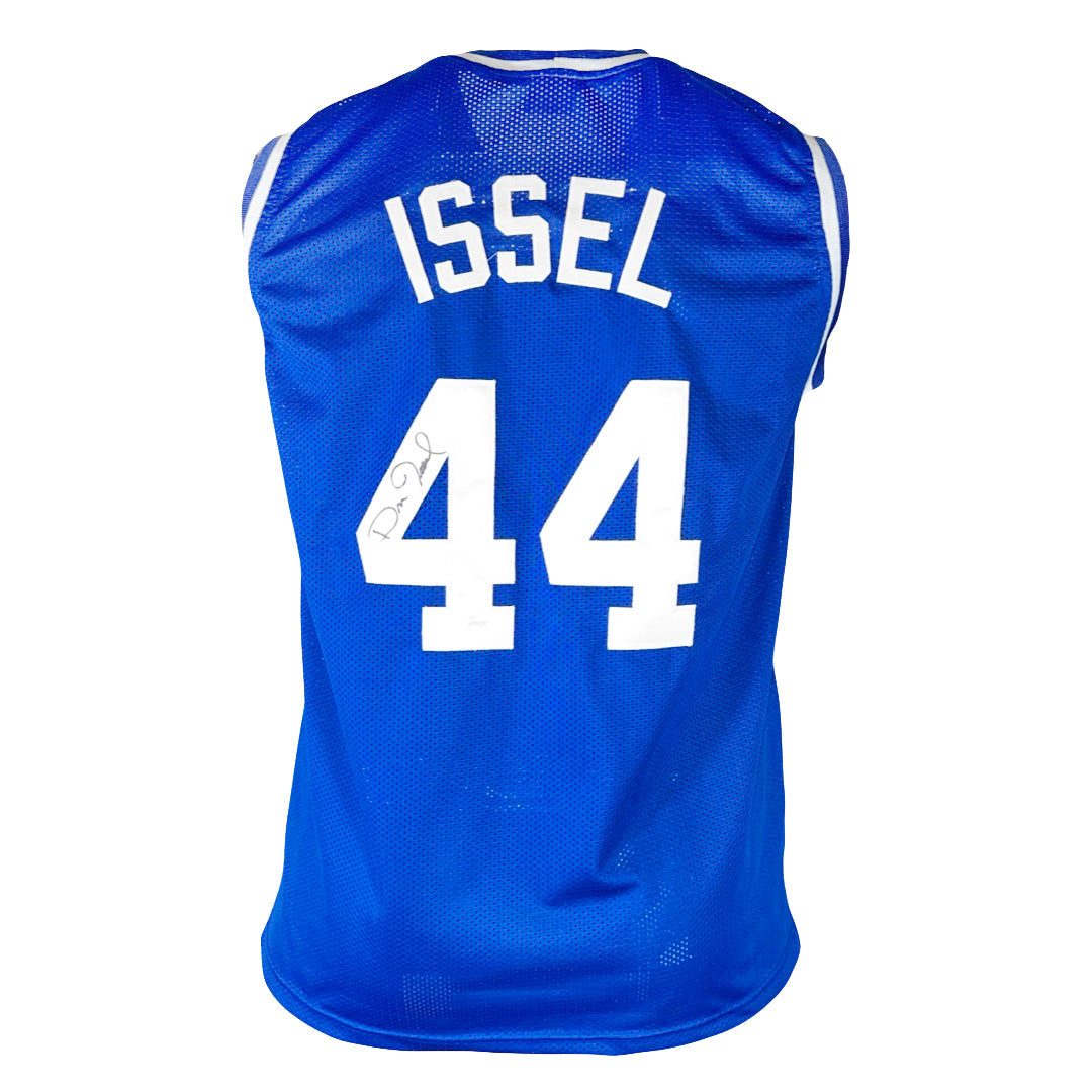 Dan Issel Signed Kentucky College Blue Basketball Jersey (JSA)