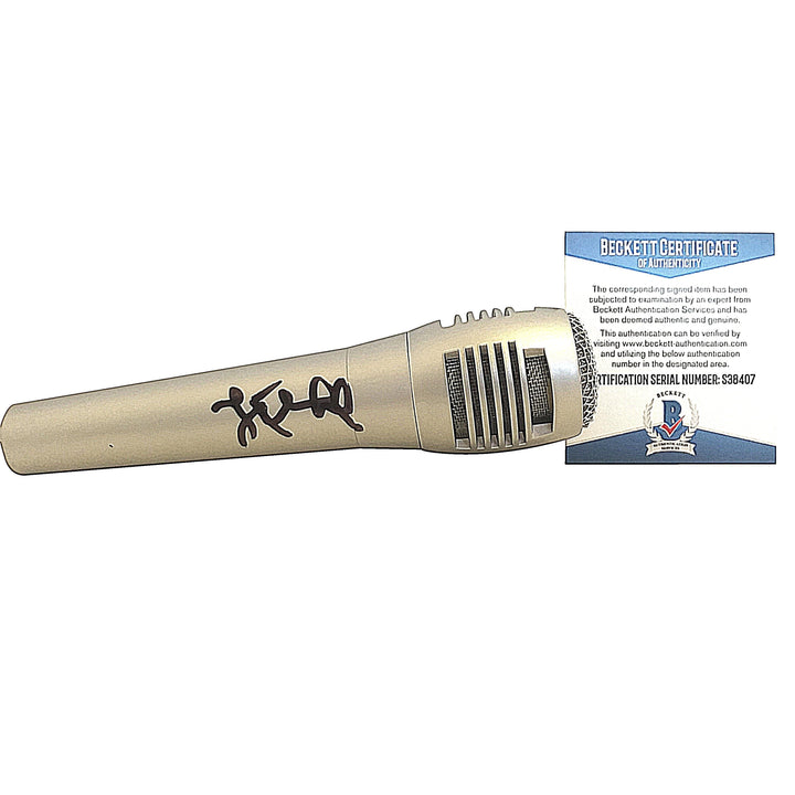 Jamie Foxx Signed Microphone Musician and Comedian Proof Beckett Authentic Auto COA