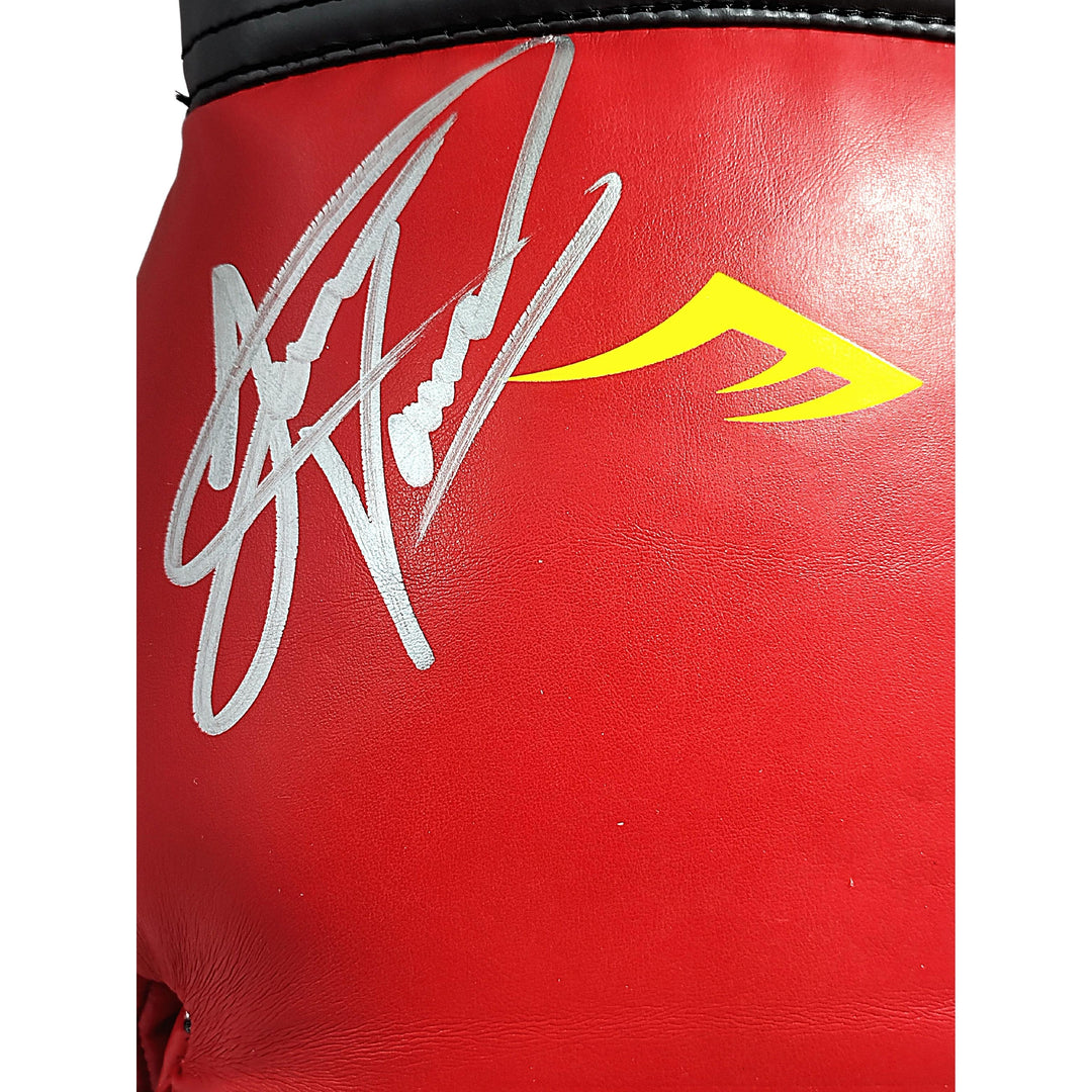 Jessie Vargas Signed Everlast Red Left Handed Boxing Glove Beckett Authentic Auto COA