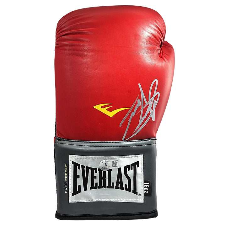 Jessie Vargas Signed Everlast Red Left Handed Boxing Glove Beckett Authentic Auto COA