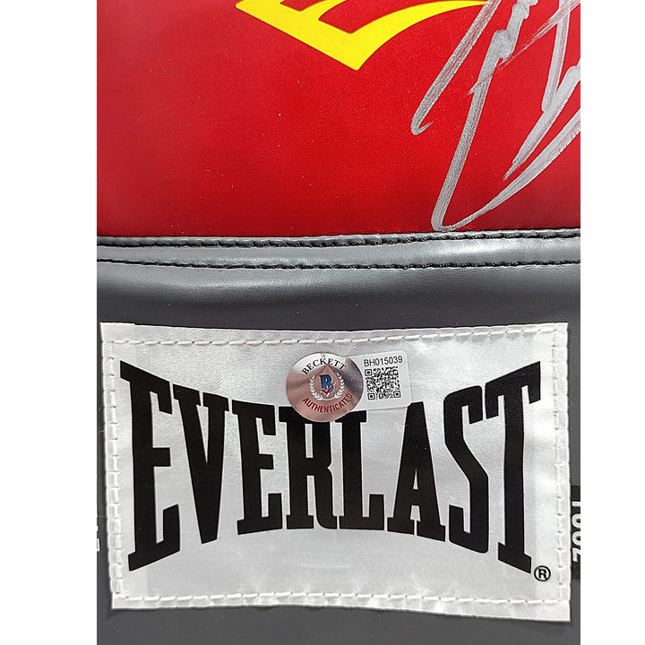 Jessie Vargas Signed Everlast Red Left Handed Boxing Glove Beckett Authentic Auto COA