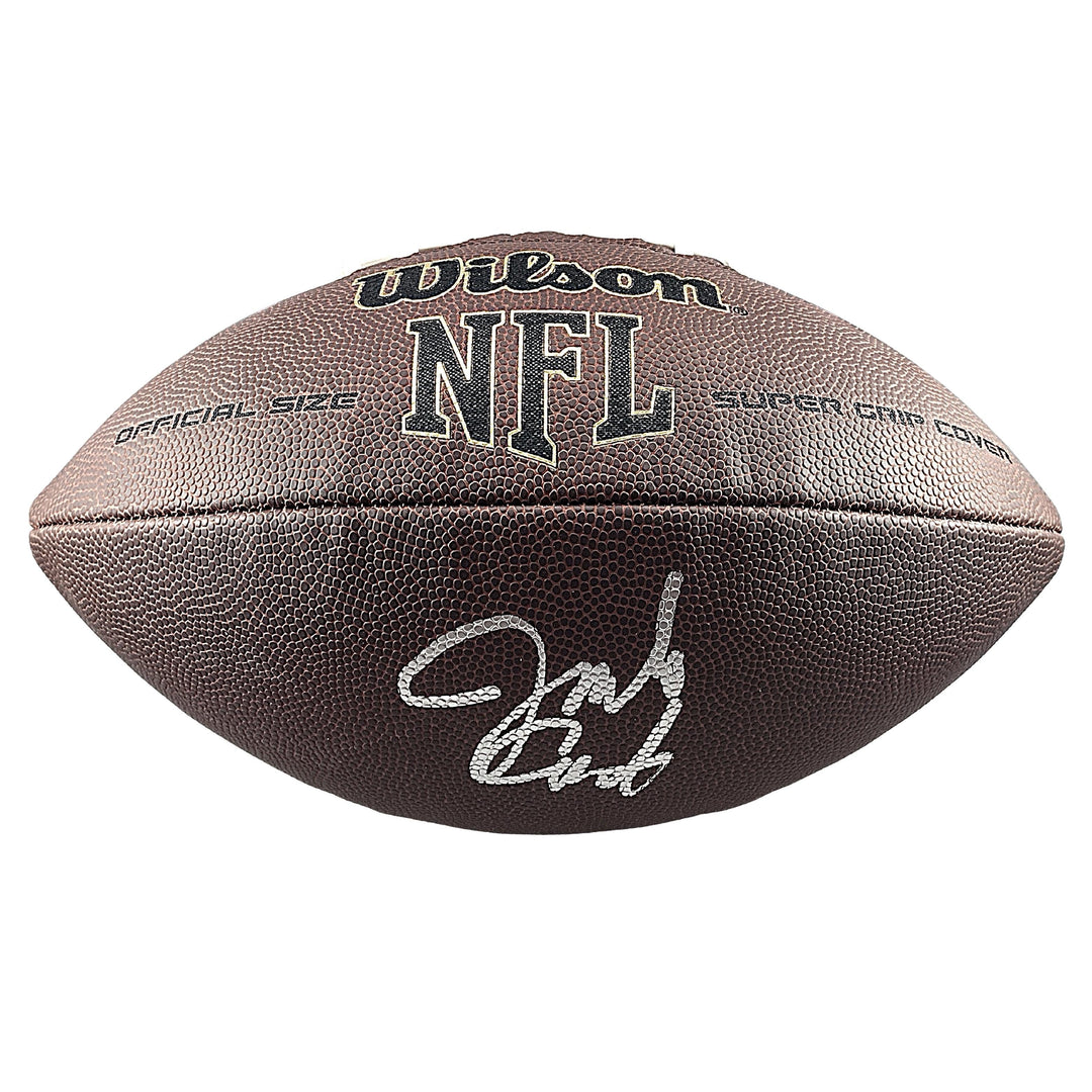 Jim Covert Signed NFL Wilson Football, Chicago Bears, Beckett Authentic COA, Proof Photo