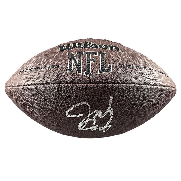 Jim Covert Signed NFL Wilson Football, Chicago Bears, Beckett Authentic COA, Proof Photo