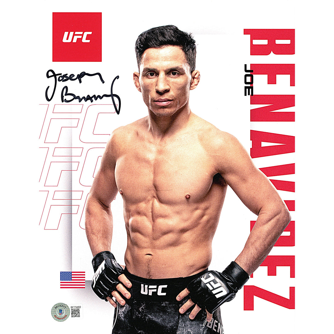 Joe Benavidez Signed UFC 8.5x11 Inch Photo MMA Beckett Certified Authentic Auto COA