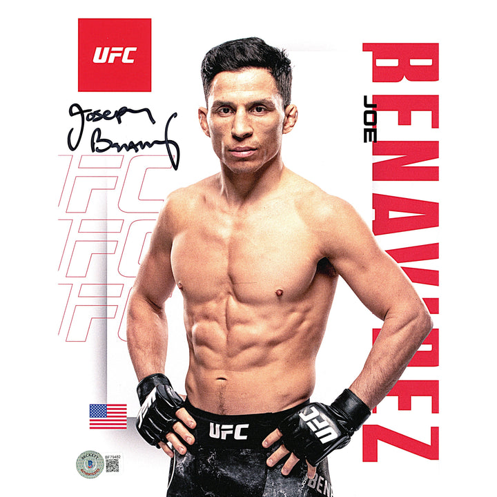 Joe Benavidez Signed UFC 8.5x11 Inch Photo MMA Beckett Certified Authentic Auto COA