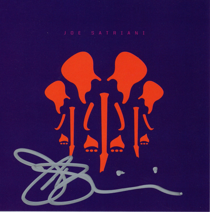 Joe Satriani Signed The Elephants of Mars CD Album Cover Insert Framed Beckett Auth Auto