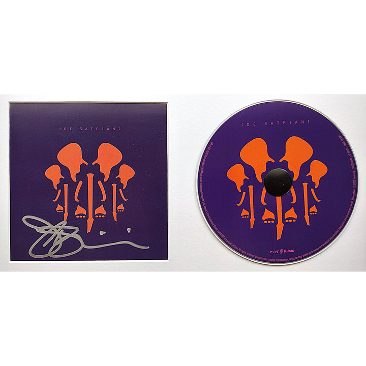 Joe Satriani Signed The Elephants of Mars CD Album Cover Insert Framed Beckett Auth Auto