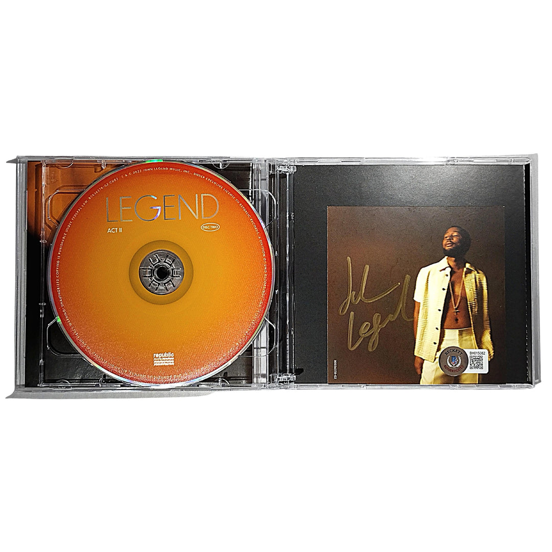 John Legend Signed Legend CD Cover Album Insert Beckett Certified Authentic Auto