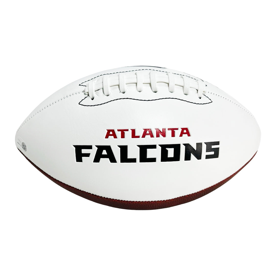 Billy "White Shoes" Johnson Signed Atlanta Falcons Official NFL Team Logo Football (JSA)