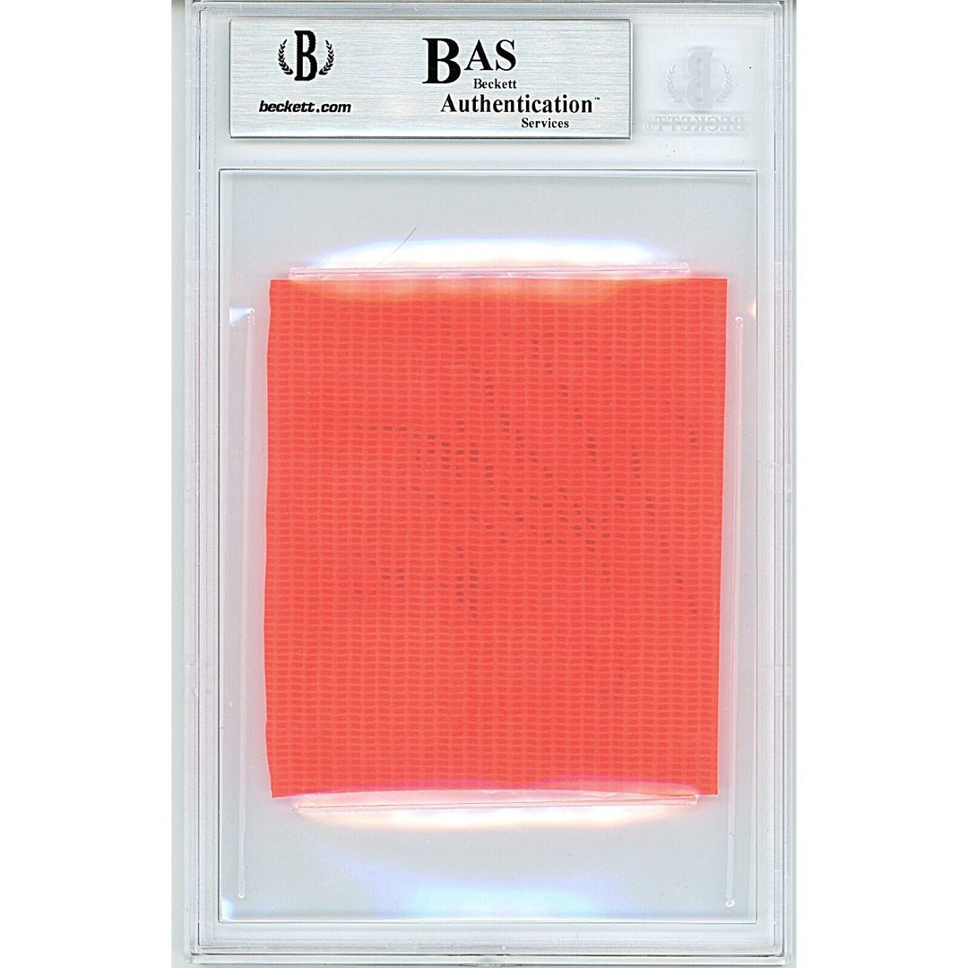 Footballs- Autographed- Robert Griffin III Baylor Bears Signed Football End Zone Pylon Signature Cut RG3 Beckett Authentic Autograph Slab Back