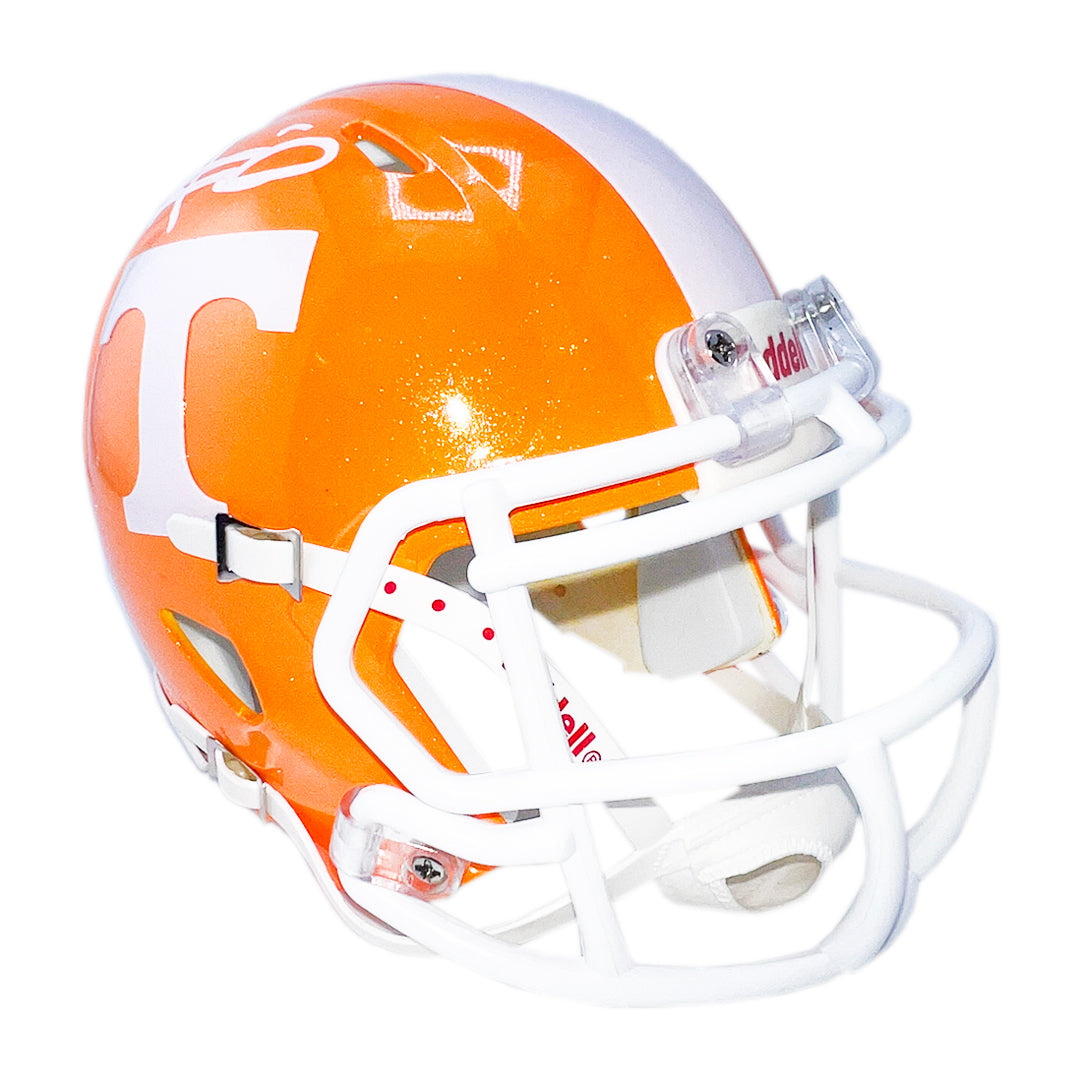 Alvin Kamara Signed Tennessee Vols Speed Mini Football Helmet White Ink (JSA)