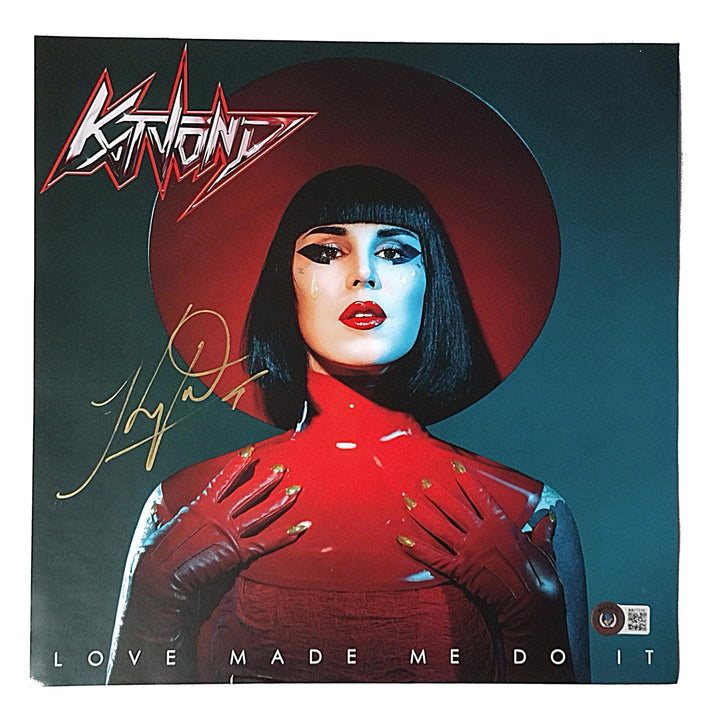 Kat Von D. Signed Love Made Me Do It 12x12 Record Album Flat Print Beckett Authentic Auto