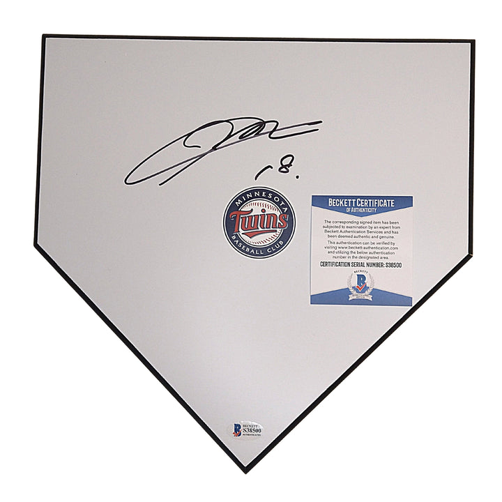 Kenta Maeda Signed Minnesota Twins Baseball Home Plate Base, Beckett Authentic COA