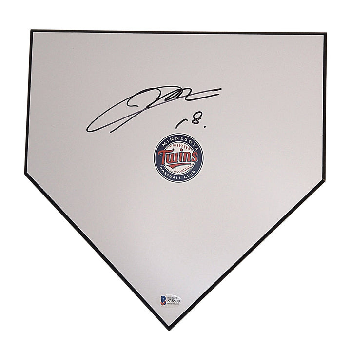 Kenta Maeda Signed Minnesota Twins Baseball Home Plate Base, Beckett Authentic COA