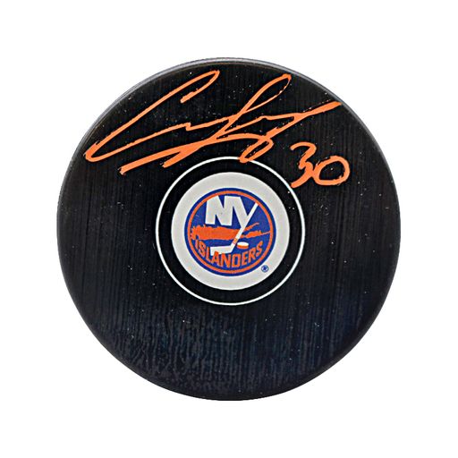 Ilya Sorokin New York Islanders Autographed Replica Islanders Puck (CX Auth)