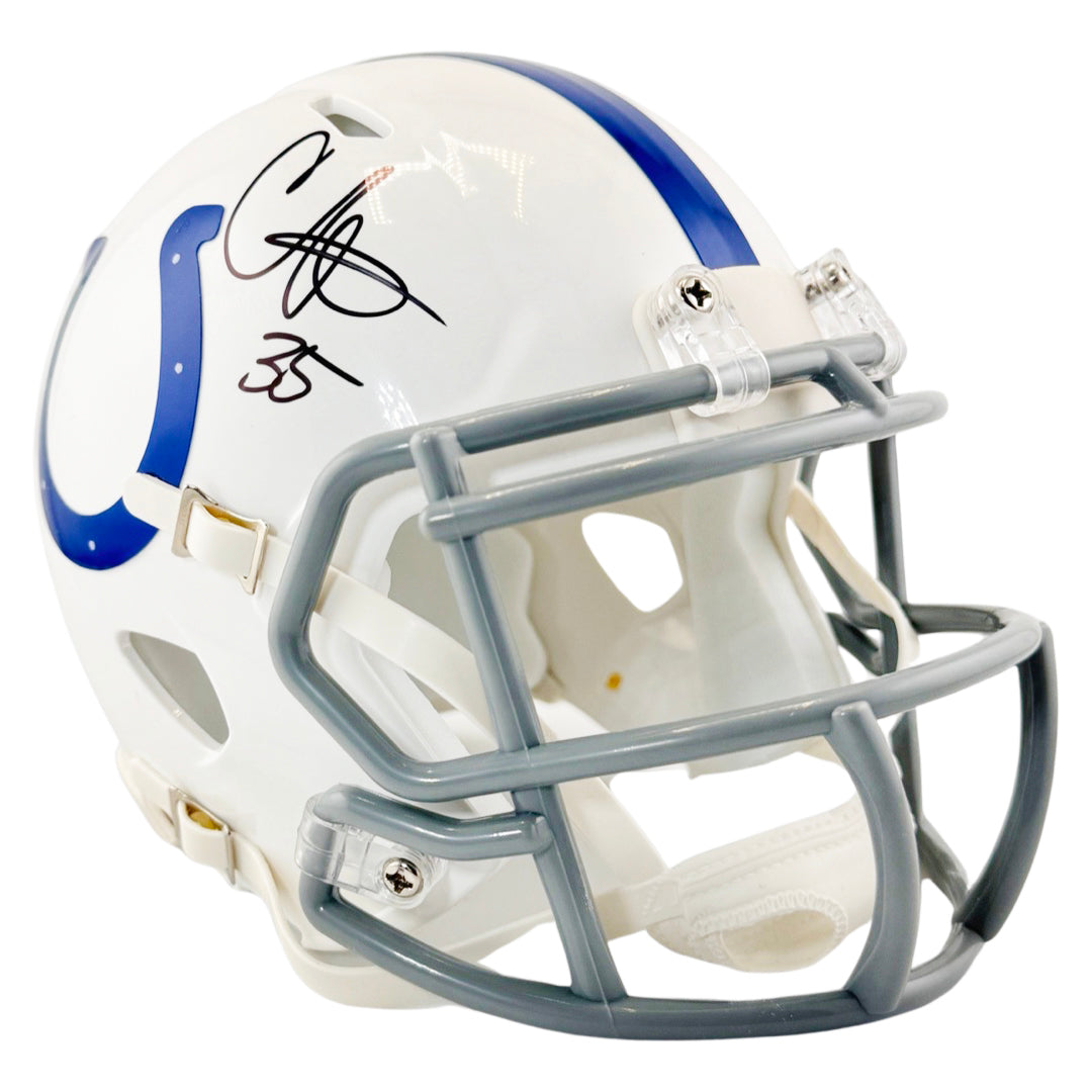 Chris Lammons Signed Indianapolis Colts Speed Mini Football Helmet (Beckett)