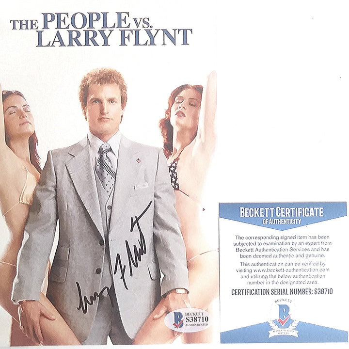 Larry Flynt Autographed 'The People VS Larry Flynt' Movie DVD Insert Beckett BAS S38710