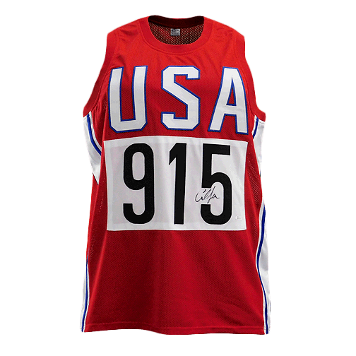 Carl Lewis Olympics USA Jersey (JSA)
