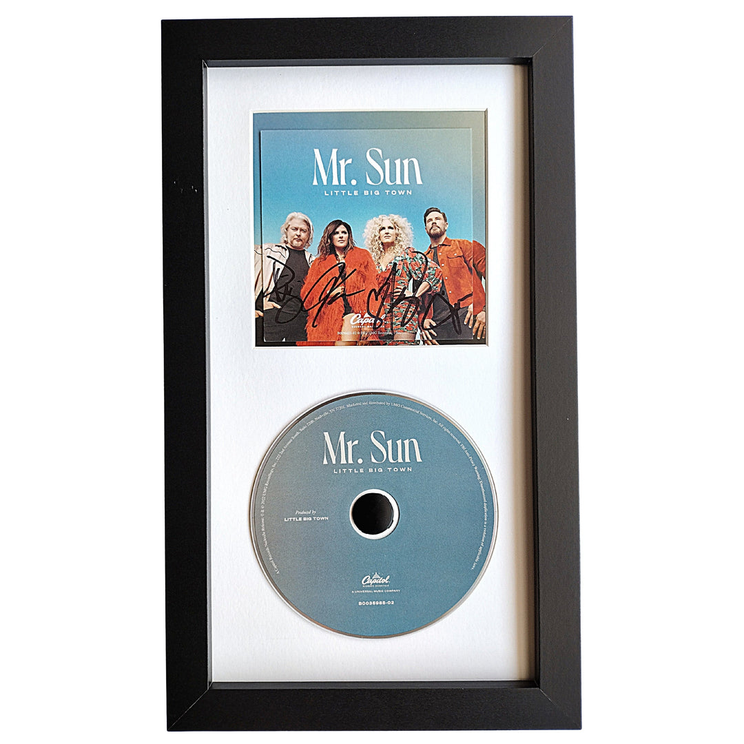 Little Big Town Autographed Mr Sun CD Cover Framed Wall Display Beckett Authentication