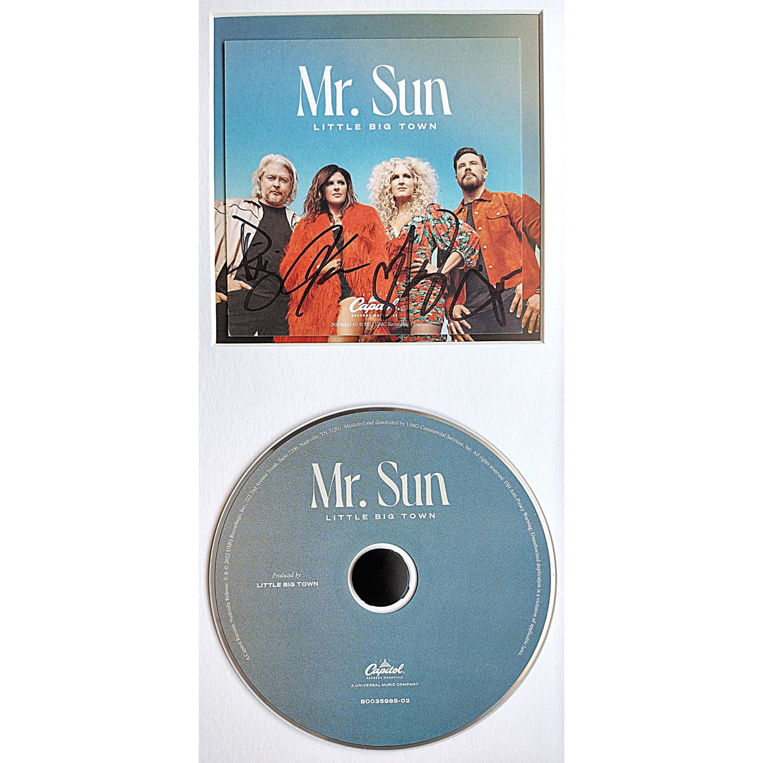 Little Big Town Autographed Mr Sun CD Cover Framed Wall Display Beckett Authentication
