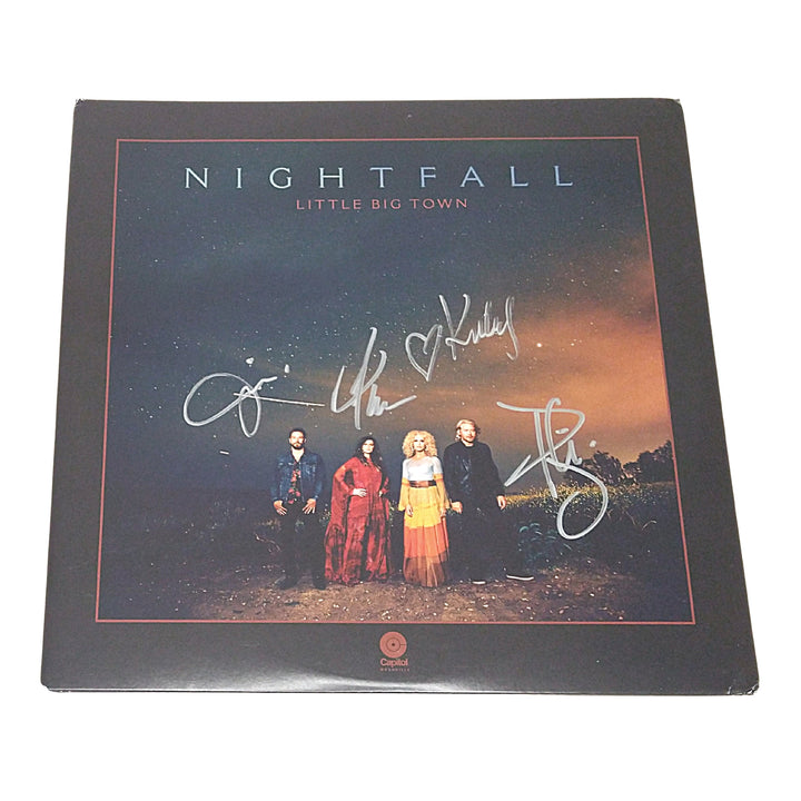 Little Big Town Band Signed Nightfall Vinyl LP Record Album Cover Beckett Framed