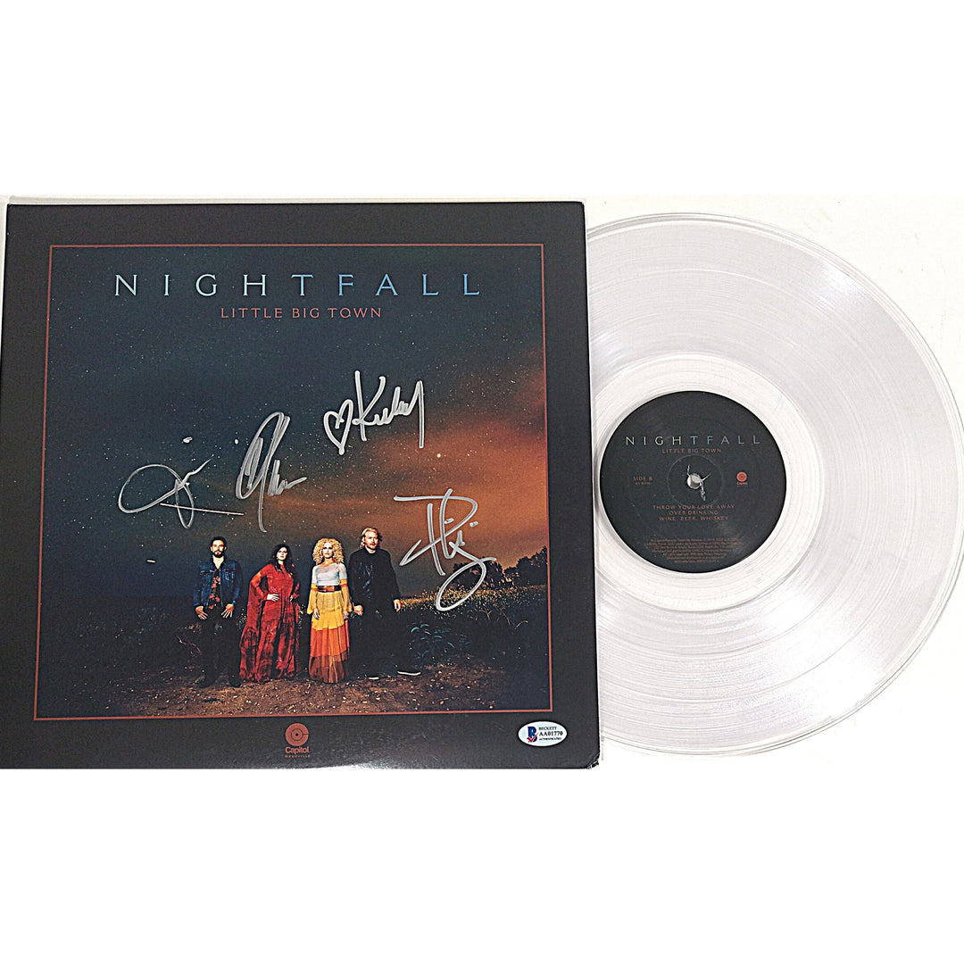 Little Big Town Band Signed Nightfall Vinyl LP Record Album Cover Beckett Certified