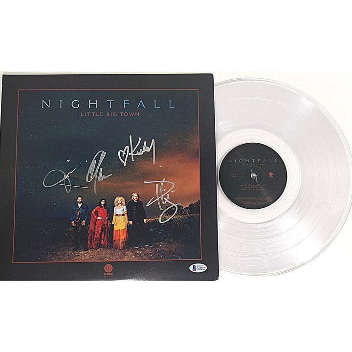 Little Big Town Band Signed Nightfall Vinyl LP Record Album Cover Beckett Certified
