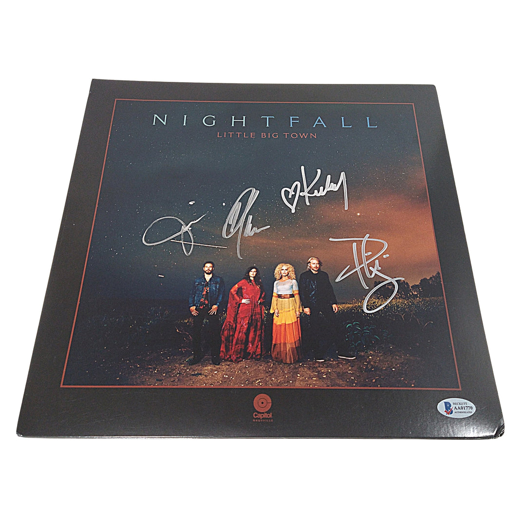 Little Big Town Band Signed Nightfall Vinyl LP Record Album Cover Beckett Certified