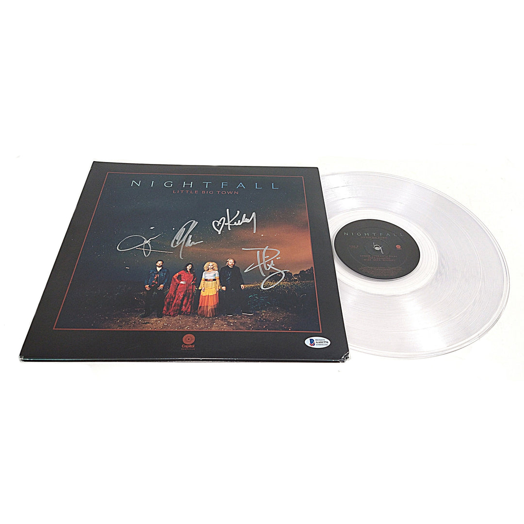 Little Big Town Band Signed Nightfall Vinyl LP Record Album Cover Beckett Certified