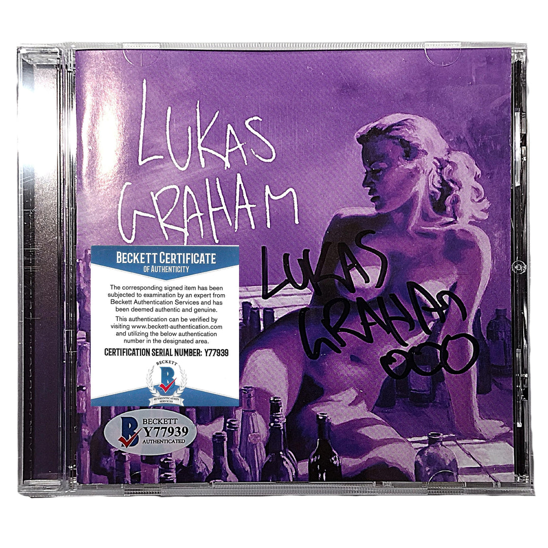 Lukas Graham Signed 3 (The Purple Album) Compact Disc with CD Booklet Beckett Certified