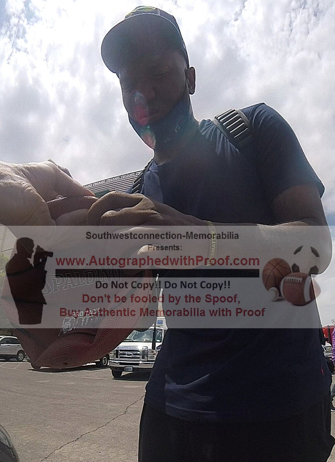 Marreese 'Mo' Speights Signed NBA Basketball, Golden State Warriors, Proof, Beckett COA