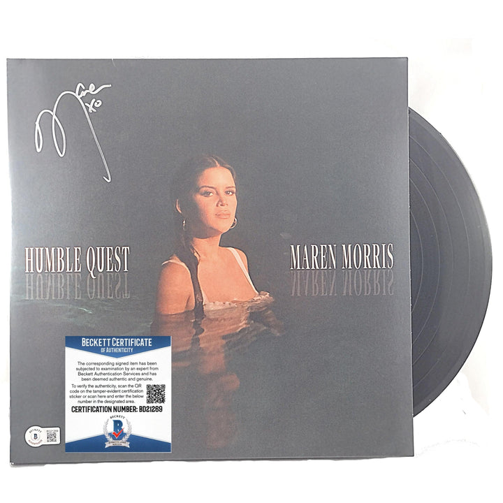 Maren Morris Signed Humble Quest Vinyl Record Album Cover Beckett Cert
