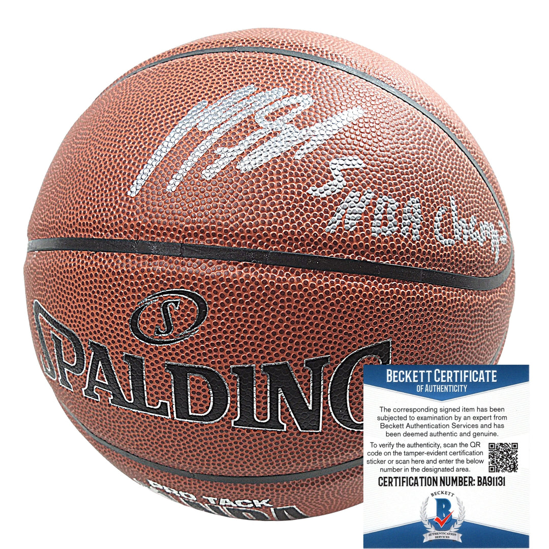 Marreese 'Mo' Speights Signed NBA Basketball, Golden State Warriors, Proof, Beckett COA