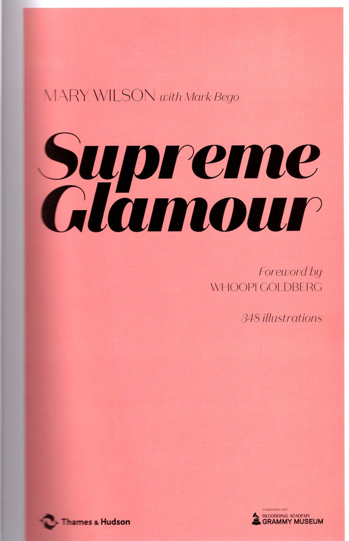 Mary Wilson Signed Supreme Glamour Hardcover First Edition Hardcover Book Beckett COA