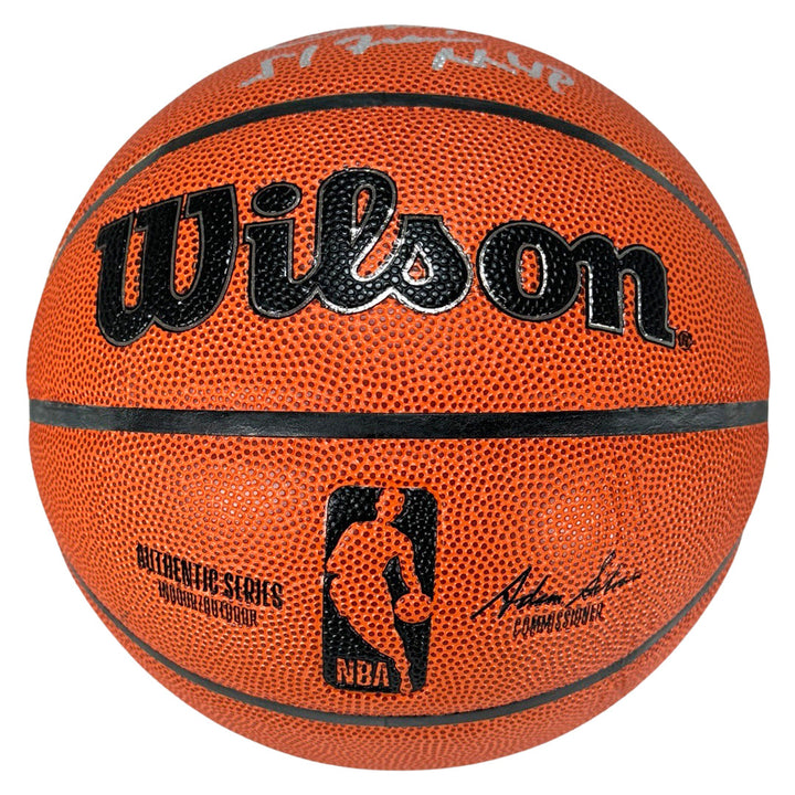 Cedric Maxwell Signed Finals MVP Inscription Wilson Authentic Series Basketball (Beckett)