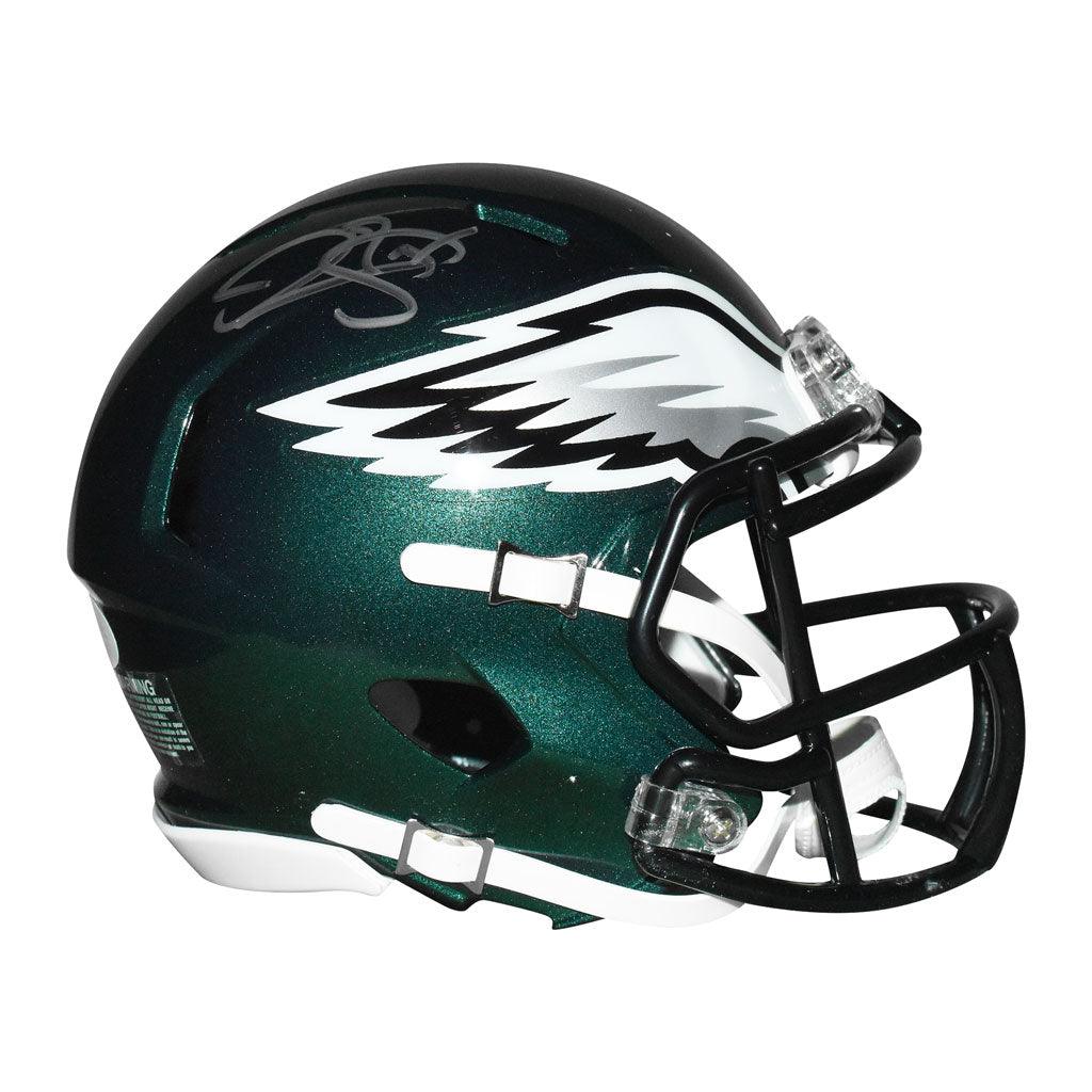 Donovan McNabb Signed Philadelphia Eagles Speed Mini Replica Green Football Helmet (JSA)