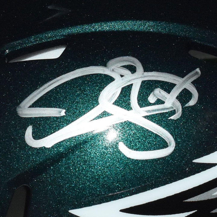 Donovan McNabb Signed Philadelphia Eagles Speed Mini Replica Green Football Helmet (JSA)