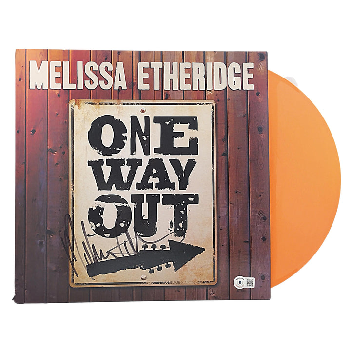Melissa Etheridge Signed One Way Out Vinyl Record Album Cover Beckett Authentic Auto COA