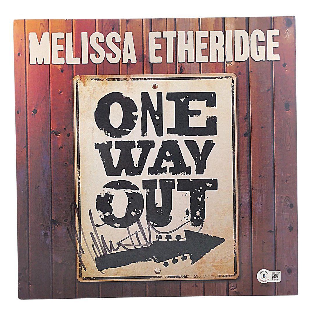 Melissa Etheridge Signed One Way Out Vinyl Record Album Cover Beckett Authentic Auto COA